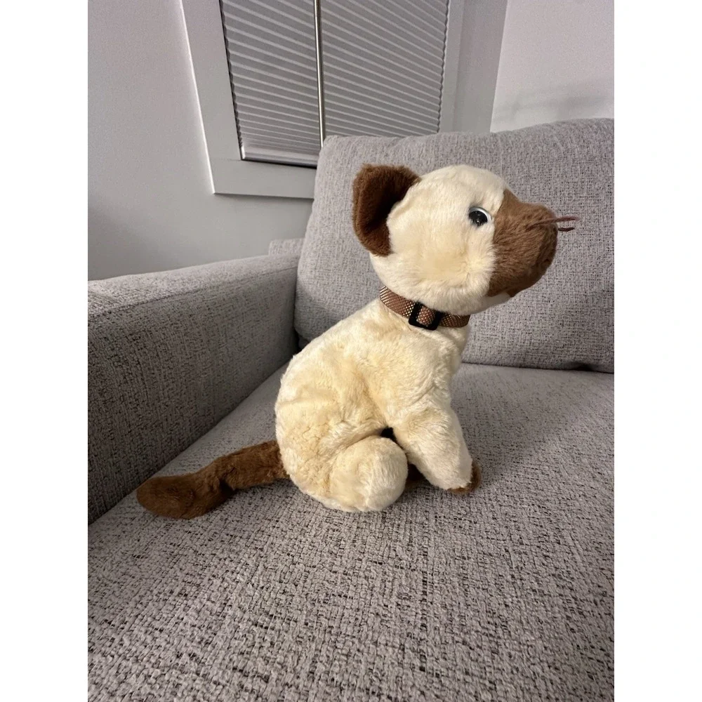 Ty Beanie Buddies Siamese Cat Plush SIAM Stuffed Animal Sitting Seal Pt Vintage